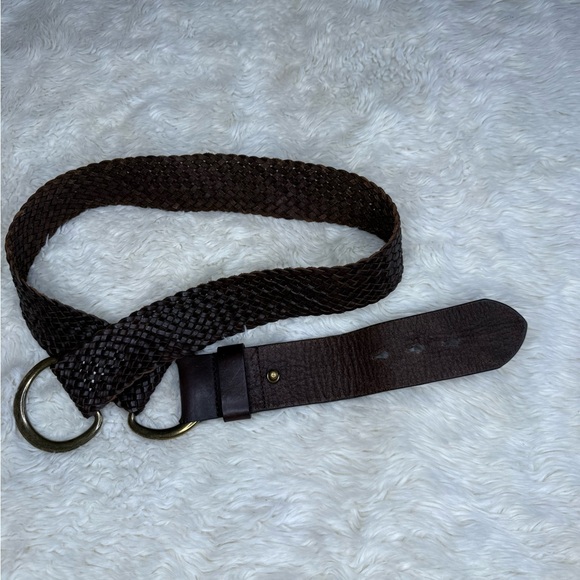 J. Crew Brown Woven Leather Belt - Picture 7 of 13